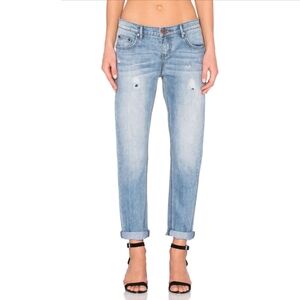 One Teaspoon Awesome Baggies Women's 27 Jeans Light Wash Medium Rise Relaxed Fit